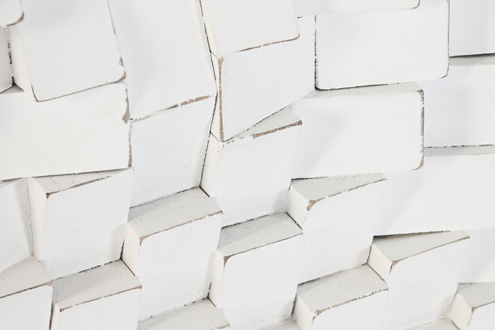 DKD Home Decor Decoración de Pared Moderna Blanco 4 x 90 x 90 cm