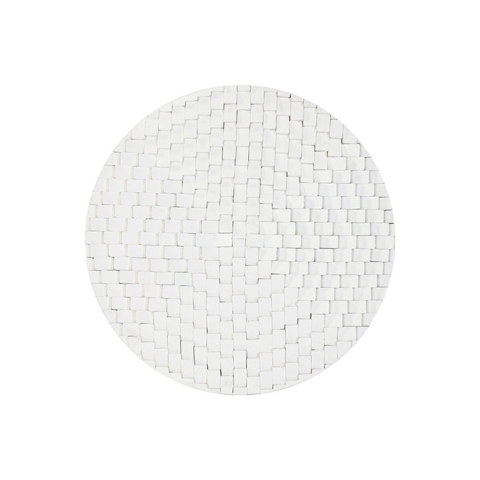 DKD Home Decor Decoración de Pared Mango MDF 90x90 3D Blanco