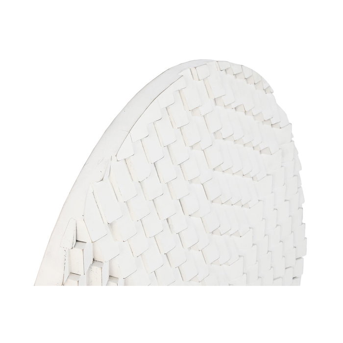 DKD Home Decor Decoración de Pared Mango MDF 90x90 3D Blanco