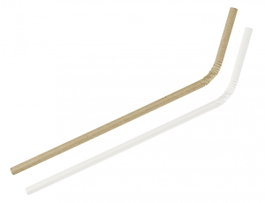 FACKELMANN Pajitas Flexibles de Papel 6x240mm, 40 Unidades