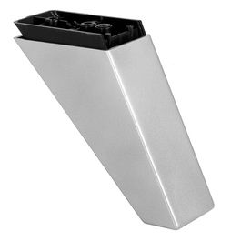 Q&Q Pata de Plástico Naty 85x44mm Altura 120mm Acabado Gris