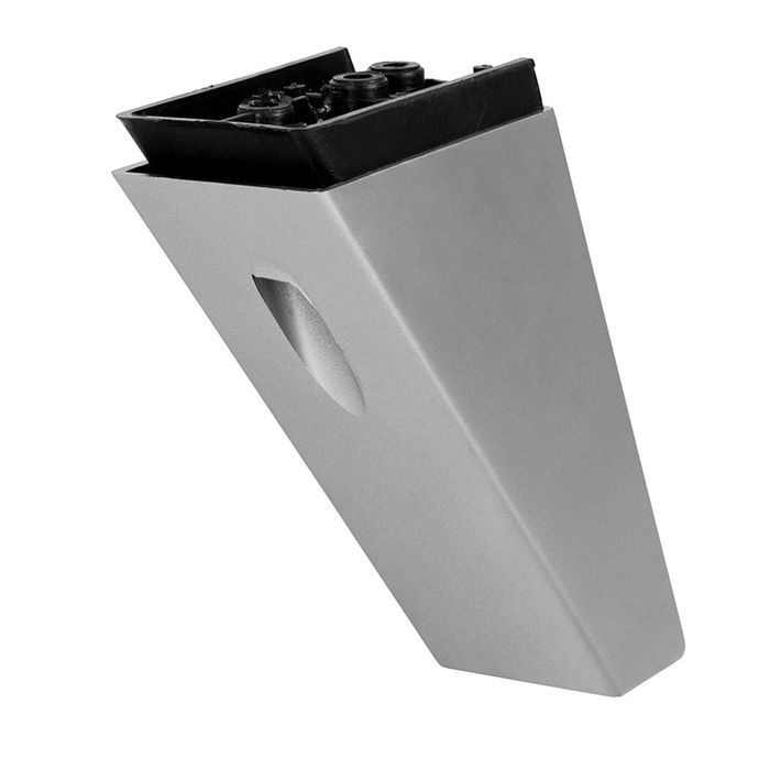 Q&Q Pata de Plástico Naty 85x44mm Altura 120mm Acabado Gris