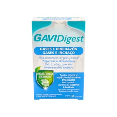 GAVIDIGEST Gases E Hinchazon 30 Capsulas