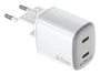 Celly Cargador GaN 2 USB-C 45W Blanco UPTC2USBC45WWH