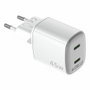Celly Cargador USB-C Gan 45W WH-2USB-C 2 Puertos Carga Rápida
