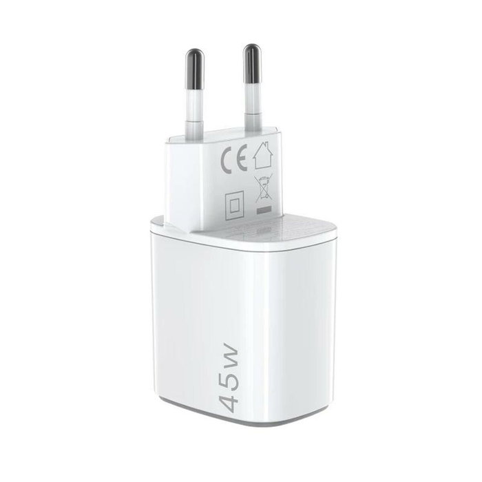 Celly Cargador USB-C Gan 45W WH-2USB-C 2 Puertos Carga Rápida Celly Cargador USB-C Gan 45W WH-2USB-C 2 Puertos Carga Rápida