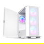 Montech AIR 100 ARGB TG White | Caja PC Gaming Mini Tower con Iluminación RGB y Panel de Vidrio Templado