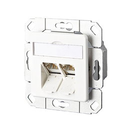 METZ CONNECT Toma de red Cat 6 E-DAT C6 BTR NETCOM 1307381102-I Blanco