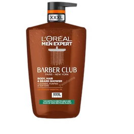 L'Oréal Paris Men Expert Barber Club Gel de Ducha Cuerpo, Cabello y Barba 1000 ml