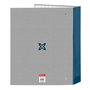 Carpeta de anillas Munich Street Azul Gris A4 27 x 33 x 6 cm