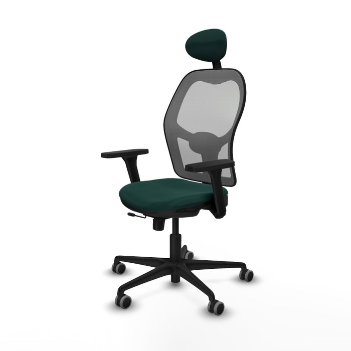 PIQUERAS Y CRESPO Silla de oficina Jorquera con mecanismo Sincro/Traslack, Verde botella y Gris PIQUERAS Y CRESPO Silla de oficina Jorquera con mecanismo Sincro/Traslack, Verde botella y Gris
