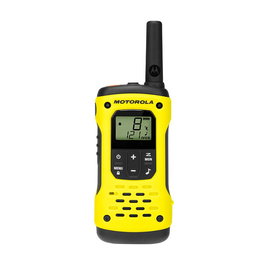 Motorola T92 H2O Walkie Talkie Banda PMR Alcance 10km IP67 Resistente al Agua Negro Amarillo