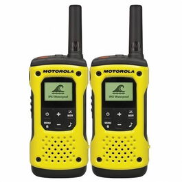 Motorola T92 H2O Walkie Talkie Banda PMR Alcance 10km IP67 Resistente al Agua Negro Amarillo