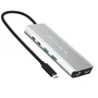j5create JCD403-N Estación de Conexión USB4 con HDMI 8K, USB 3.2 y RJ45 2.5G, Gris