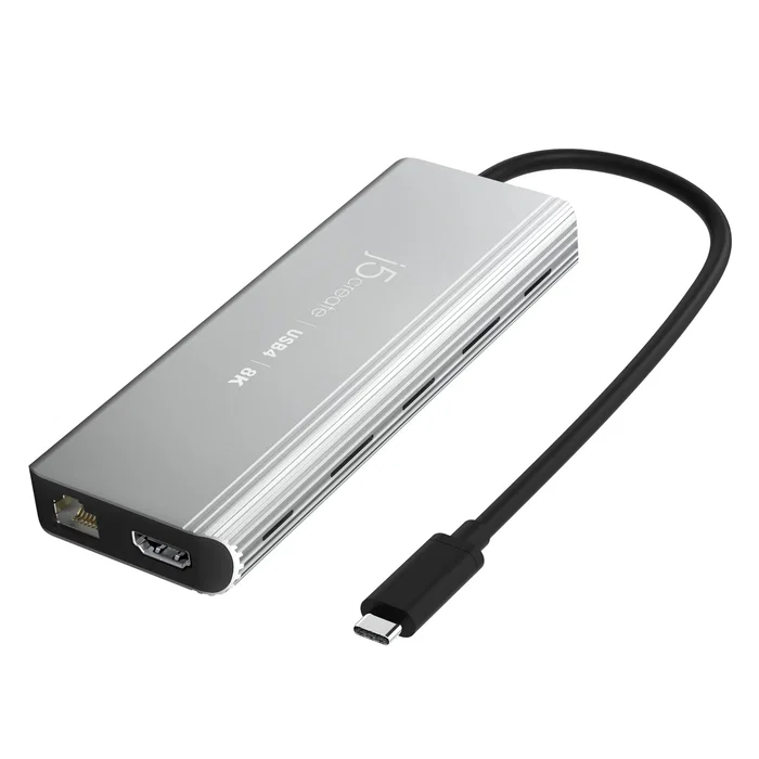 j5create JCD403-N Estación de Conexión USB4 con HDMI 8K, USB 3.2 y RJ45 2.5G, Gris j5create JCD403-N Estación de Conexión USB4 con HDMI 8K, USB 3.2 y RJ45 2.5G, Gris
