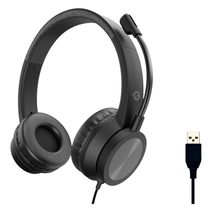 Conceptronic POLONA05B Auriculares USB-A Negro