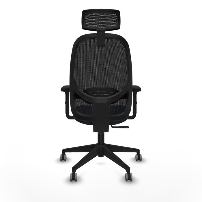 PIQUERAS Y CRESPO Silla de oficina Cilanco con mecanismo Sincro, Azul marino y Negro