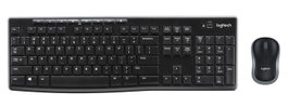 Logitech MK270 Combo Inalambrico con Teclado y Raton de 10 Metros, Receptor Unifying Nano, Bateria Larga Duracion 24-12 Meses, Diseno Antiderrames, Teclas Multimedia y Silenciosas