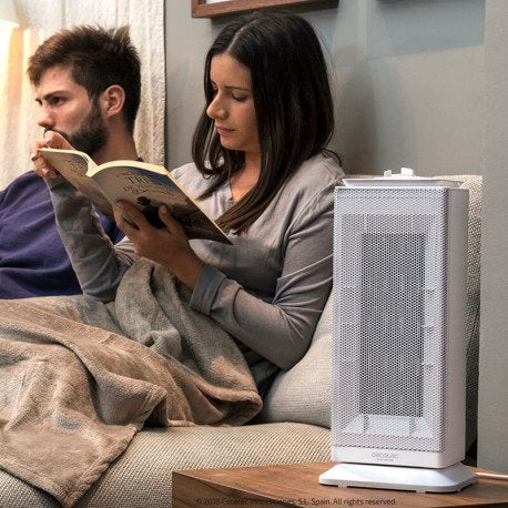 Cecotec Ready Warm 6200 Ceramic Sky Calefactor Cerámico 2000 W Blanco/Acero Inoxidable