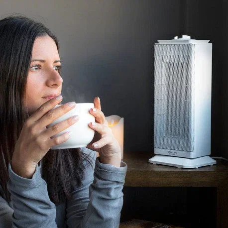 Cecotec Ready Warm 6200 Ceramic Sky Calefactor Cerámico 2000 W Blanco/Acero Inoxidable