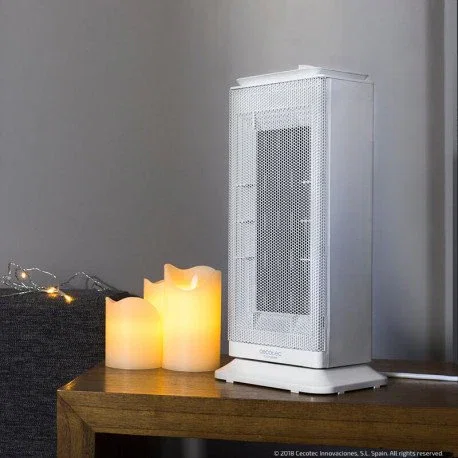 Cecotec Ready Warm 6200 Ceramic Sky Calefactor Cerámico 2000 W Blanco/Acero Inoxidable