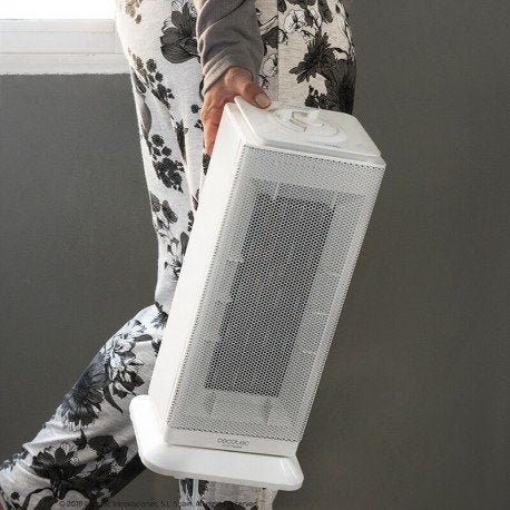 Cecotec Ready Warm 6200 Ceramic Sky Calefactor Cerámico 2000 W Blanco/Acero Inoxidable