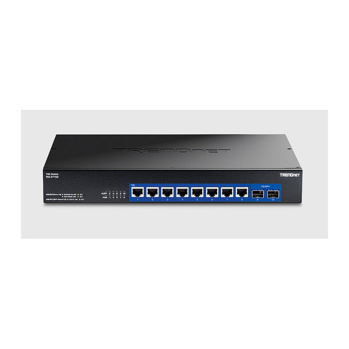 TRENDnet TEG-S7102 Switch No Administrado 10G 8 Puertos RJ-45 + 2 SFP+ Montaje en Rack y Escritorio TRENDnet TEG-S7102 Switch No Administrado 10G 8 Puertos RJ-45 + 2 SFP+ Montaje en Rack y Escritorio