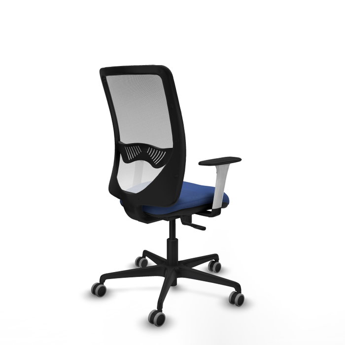 PIQUERAS Y CRESPO Silla de oficina Zulema con mecanismo Sincro, Azul marino y Blanco PIQUERAS Y CRESPO Silla de oficina Zulema con mecanismo Sincro, Azul marino y Blanco