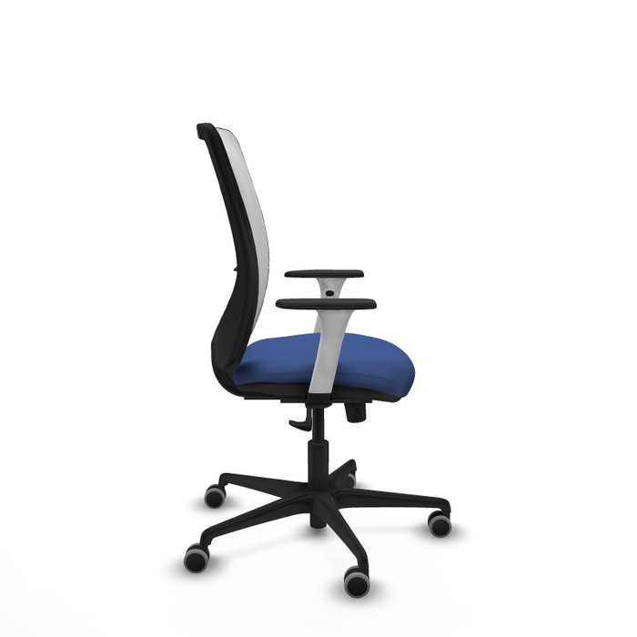 PIQUERAS Y CRESPO Silla de oficina Zulema con mecanismo Sincro, Azul marino y Blanco PIQUERAS Y CRESPO Silla de oficina Zulema con mecanismo Sincro, Azul marino y Blanco