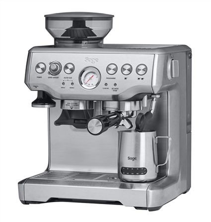 Sage SES875BSS2EEU1A Cafetera Barista Express™, Cafetera de Espresso con Molinillo Integrado para Granos Recién Molidos