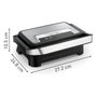 Tefal Inicio Compact GC270D10 Contact Grill Negro Acero Inoxidable 1000W Parrilla 230x145mm