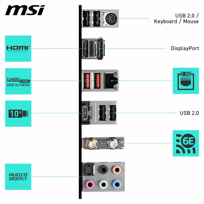 MSI B760 GAMING PLUS WIFI DDR4 LGA 1700 ATX