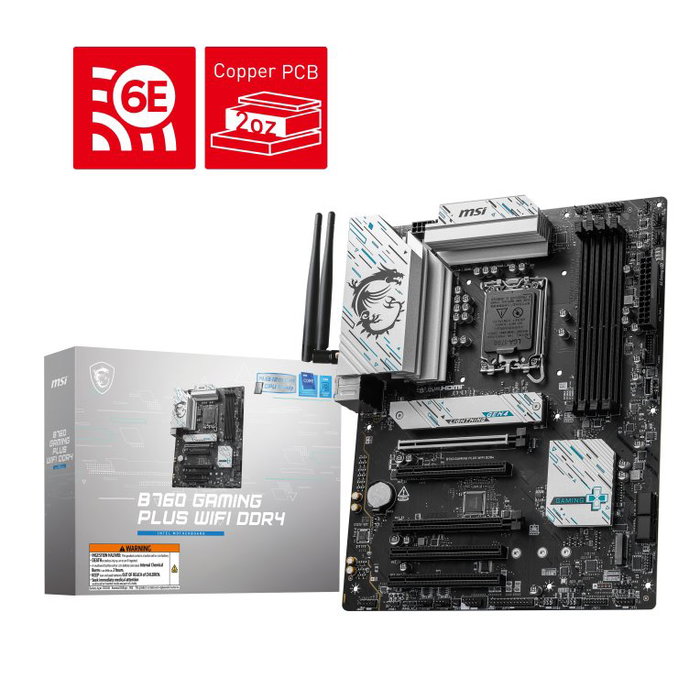 MSI B760 GAMING PLUS WIFI DDR4 LGA 1700 ATX