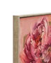 DKD Home Decor Cuadro Velvet PS Chica Flores Rosa