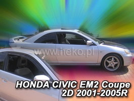 Heko Deflectores de Ventanilla Ref. 17165 para Honda Civic Em2 Coupe