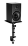 Phoenix Technologies Soporte de Altavoces para Escritorio, Ajustable en Altura y Angulo, Fijacion al Tablero, Base Antivibraciones y Gestion de Cables, Diseno Universal Minimalista