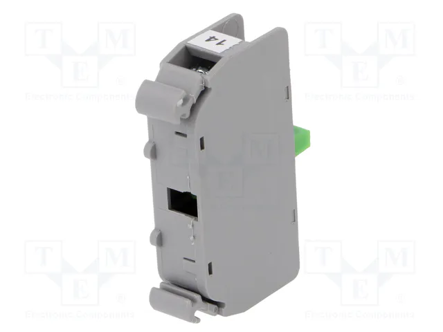 SPAMEL SP22 Bloques de Contactos NA para Raíl DIN 22mm