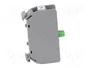 SPAMEL SP22 Bloques de Contactos NA para Raíl DIN 22mm