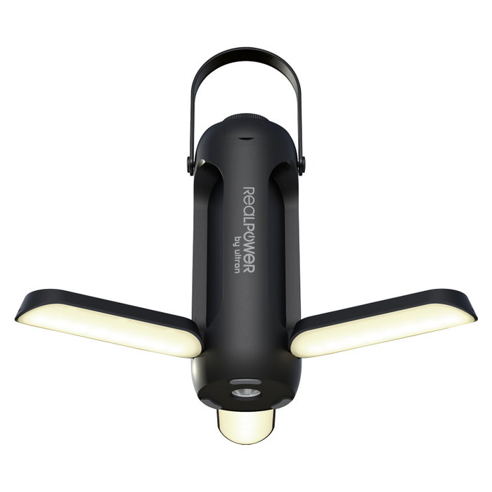Realpower RealPower LED outdoor Light 190 solar negro 6.000mAh