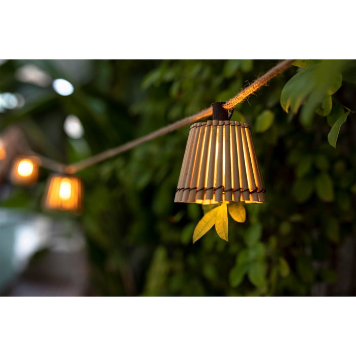 New Garden Guirnalda Okinawa con cable de yute y 10 bombillas LED de 8 m New Garden Guirnalda Okinawa con cable de yute y 10 bombillas LED de 8 m