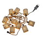 New Garden Guirnalda Okinawa Cable Jute 10 Bombillas LED Integradas Bambú IP44 8m