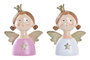 DKD Home Decor Figura de Resina Ángel Surtido de 2 Unidades