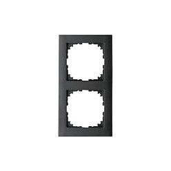 MERTEN MEG4020-3614 M-Pure-Rahmen Placa de pared para 2 enchufes, Antracita MERTEN MEG4020-3614 M-Pure-Rahmen Placa de pared para 2 enchufes, Antracita