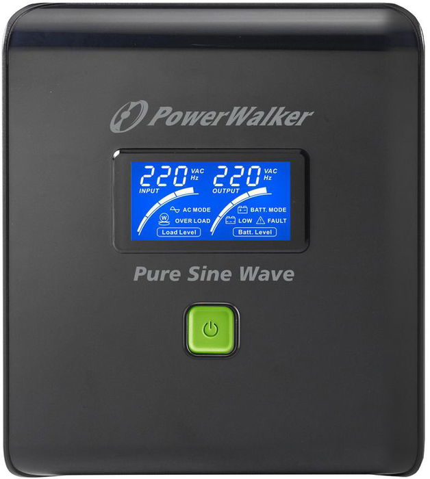 PowerWalker VI 750 PSW FR UPS 750 VA 480 W Onda Senoidal Pura Negro 162-290V 50/60Hz