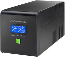 PowerWalker VI 750 PSW FR UPS 750 VA 480 W Onda Senoidal Pura Negro 162-290V 50/60Hz