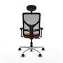 PIQUERAS Y CRESPO Silla de oficina Motilla con mecanismo Sincro/Traslack Naranja/Gris