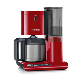 Bosch TKA8A054 Cafetera de Filtro Styline, 1.1L, 1100W, Rojo