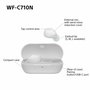 Sony Auriculares Bluetooth WF-C710N con Noise Cancelling, Autonomía 12h - Blancos