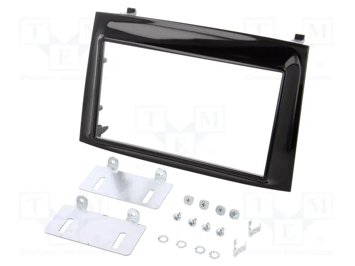 PER.PIC. Bastidor de montaje de radio 2 DIN para Fiat y Opel, brillo negro PER.PIC. Bastidor de montaje de radio 2 DIN para Fiat y Opel, brillo negro