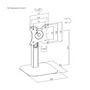 Aisens Soporte de Mesa DT24TSR-371 para Monitor/POS de 10-24 pulgadas